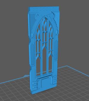 Imperial Sector Wall Section (w/ separate Window Frame)