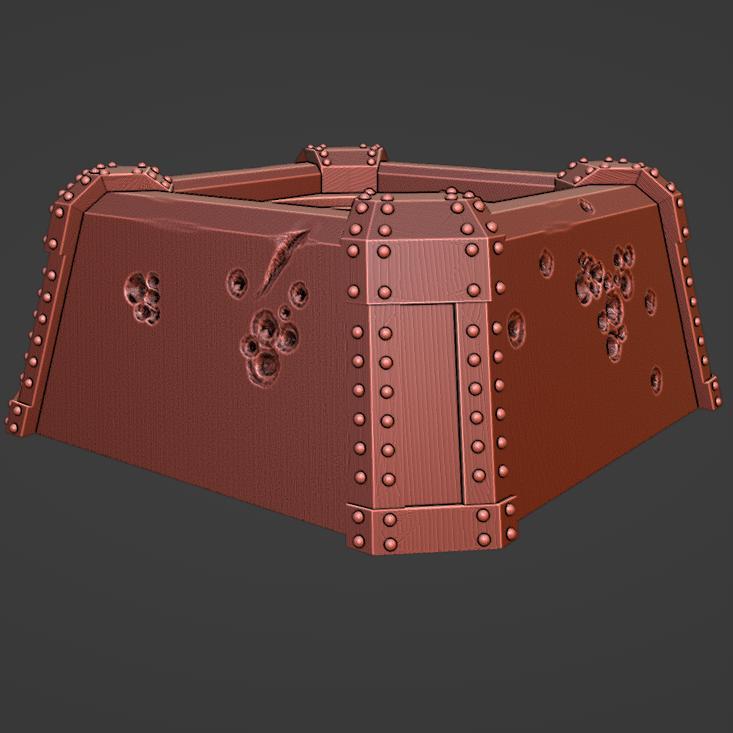 Sentry Gun Reinforced Concrete Plinths