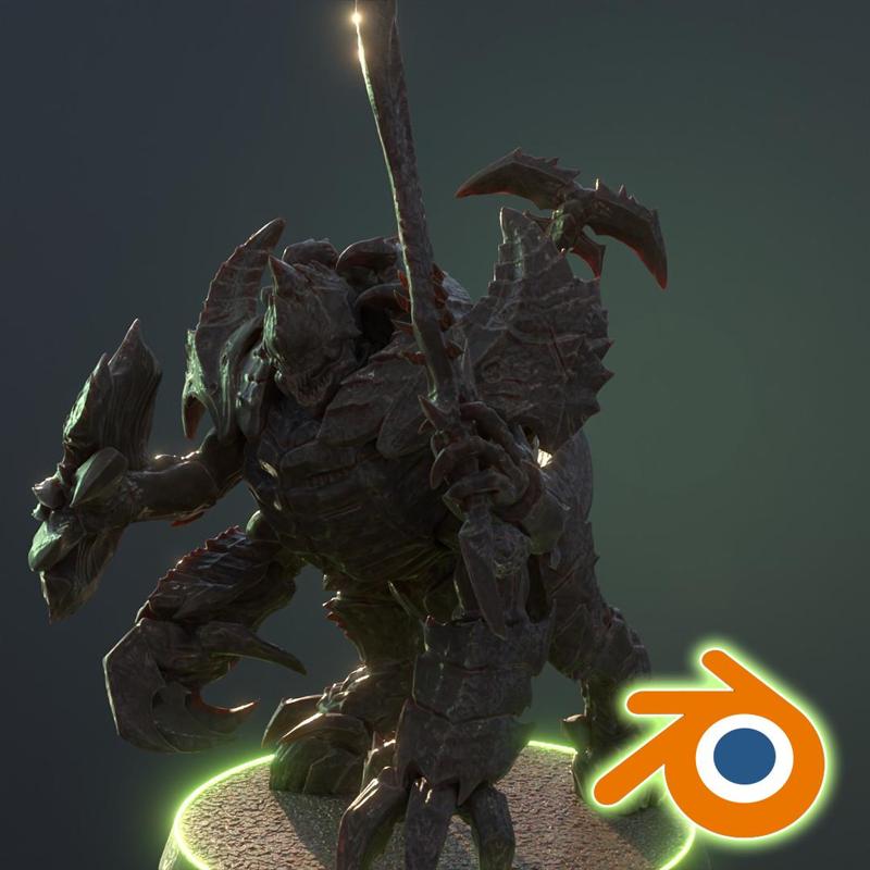 SPACE BUGS OF DEATH TERRORNID GUARD BLENDER FILES