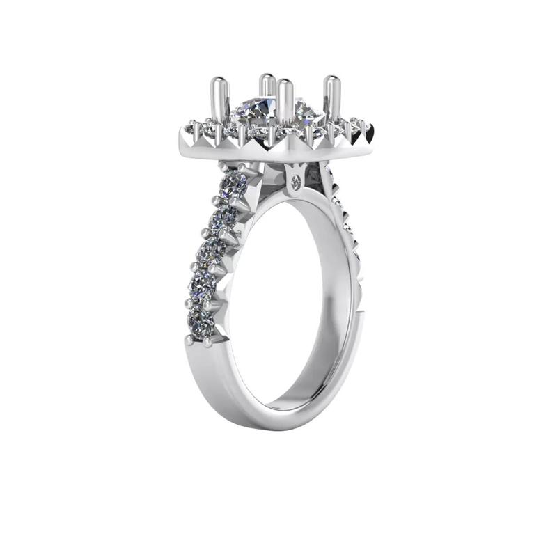 Enagement Ring French pave