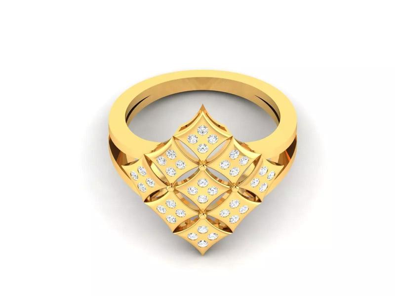Engagement Wedding Ring 3dm STL OBJ FBX Render Details