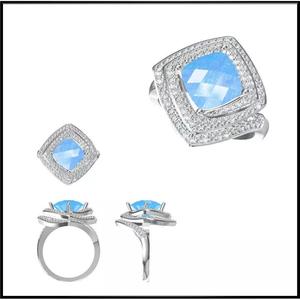 JCD Format Fancy color stone rings jewelry cad
