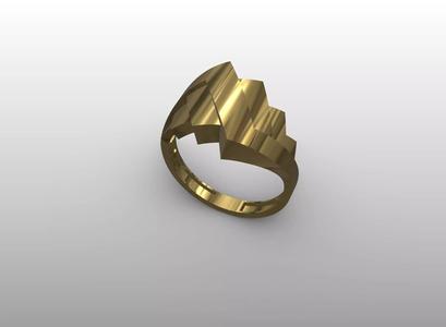 Facet Crest Ring