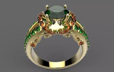 Ring emerald engagement