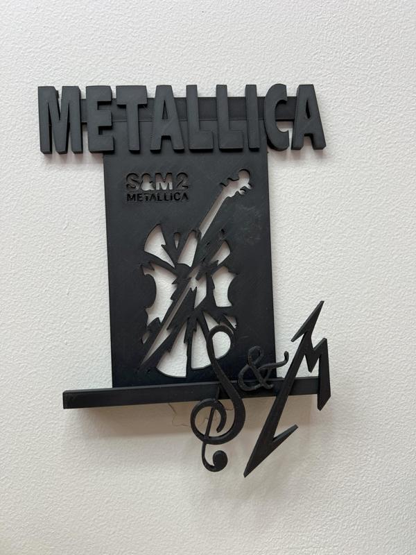 Metallica CD Wall Mount - S&M Album Cover #2- Plus Bonus Files!