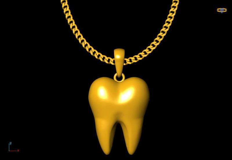 teeth charm 20mm