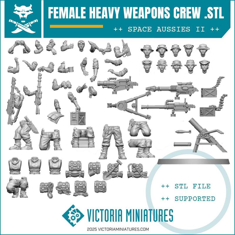 Devils's Female Modular Heavy Weapons Crews