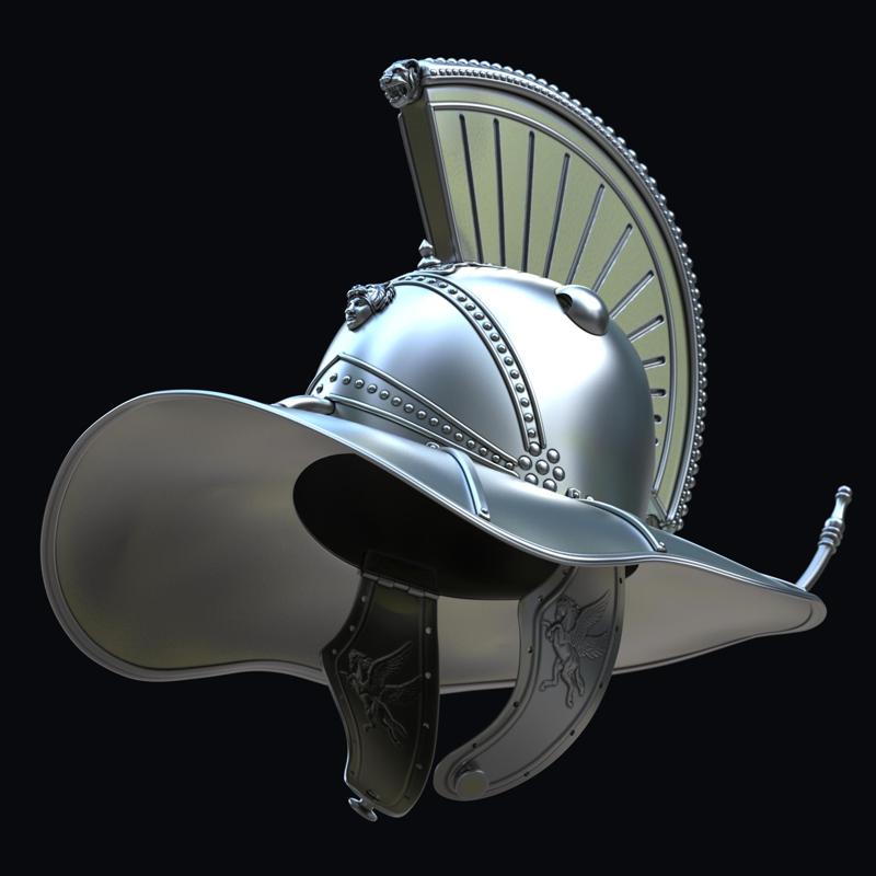 Hoplomachus gladiator helmet