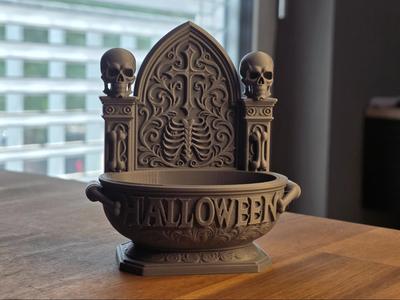 Gothic Cathedral Candy Bowl: Halloween Altar