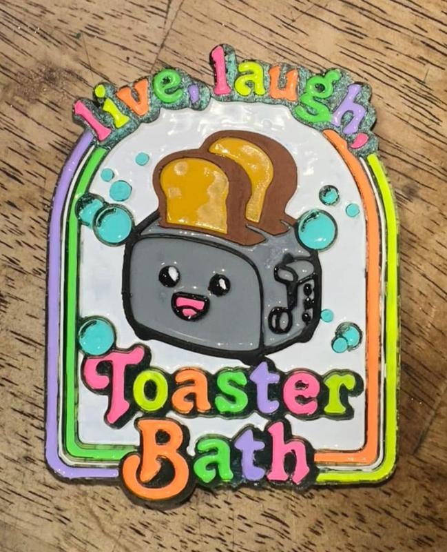 Live, Laugh, Toaster Bath Freshie Mold - 3D Model Mold Box for Silicone Freshie Moulds