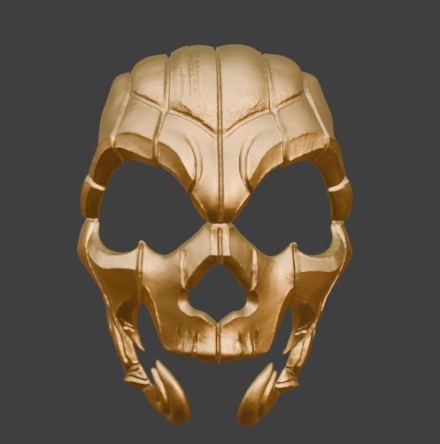 Golden Skull Mask | 3D Printable Cosplay, Halloween & Collectible