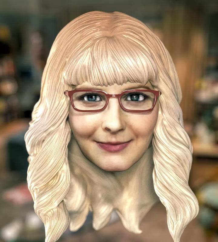 Bernadette Rostenkowski-Wolowitz Melissa Rauch Head