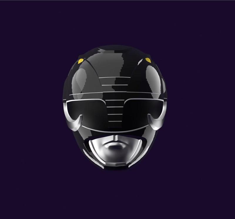 Mighty Morphin Power Rangers Black Ranger Helmet
