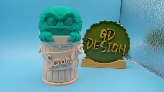 Sesame Street Oscar the Grouch Trash can stash Box Weed, Jewelry And Coins