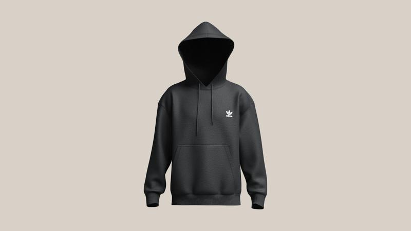 Adidas Trefoil Essentials Hoodie | Marvelous / Clo3d / obj / fbx