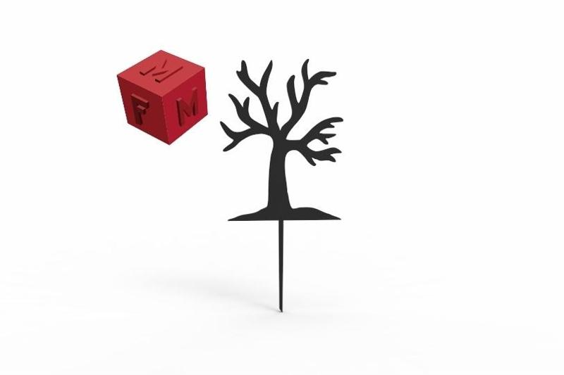 Halloween Tree Cake Topper