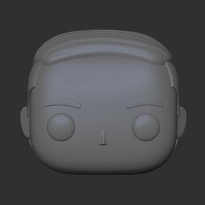 Funko Pop Male Head short back and sides crew cut