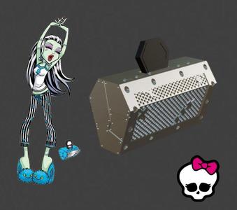 Monster High Frankie Stein Dead Tired Speaker and iCoffin