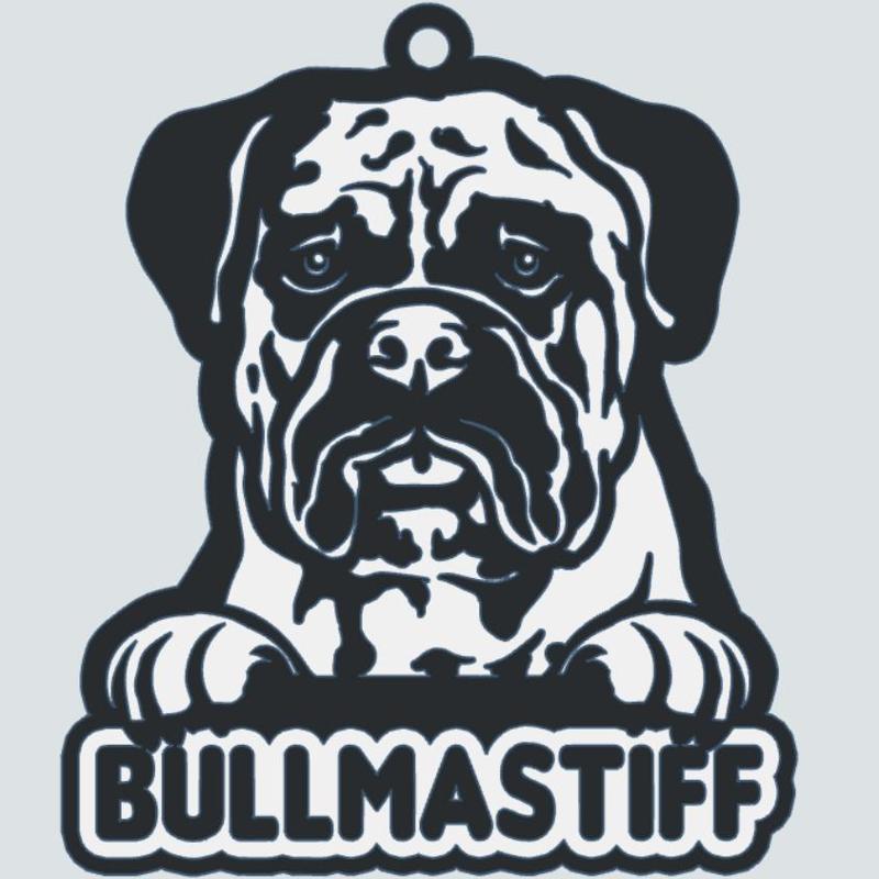 Bullmastiff keychain