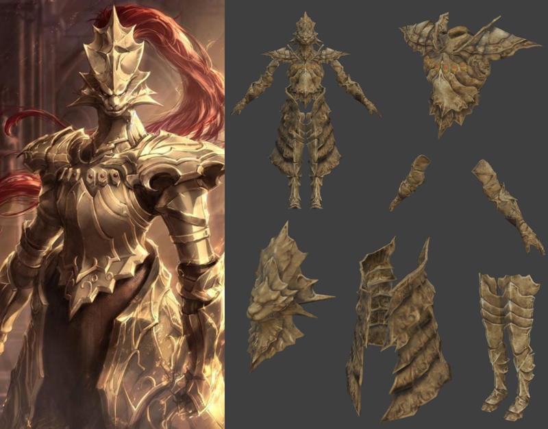 Dragon Slayer Ornstein - Dark Souls - Cosplay Armor - EVA Foam Template - PDO + PDF Pepakura Pattern