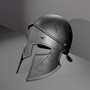Spartan Warrior Helmet – 3D Printable Ancient Greek Cosplay Helmet STL File