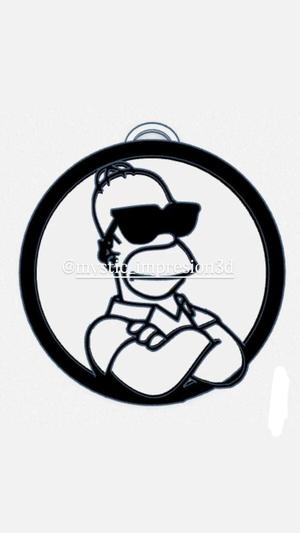 HOMER SIMPSON KEYCHAIN