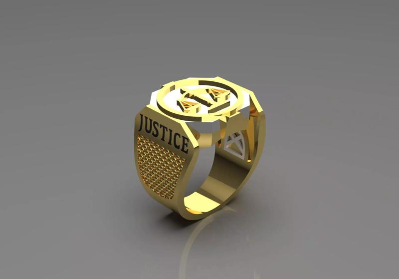 justice gold ring mr0010