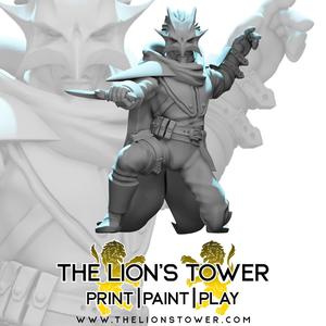 Cult of Tiamat - Cultist Alric (32mm scale, Pre-supported Miniature)