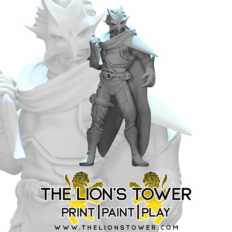 Cult of Tiamat - Cultist Duron (32mm scale, Pre-supported Miniature)