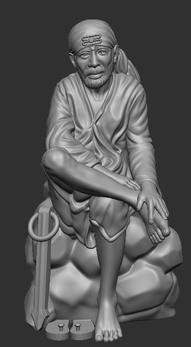 LORD SAI BABA MURTI HIGH DETAIL