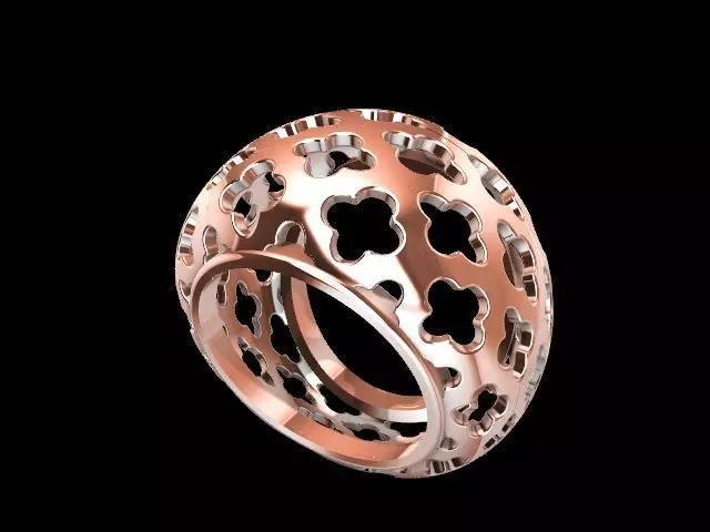 1 Modern jali tile ring  stl verified