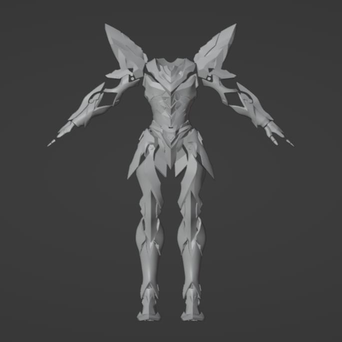 FEMALE FANTSY KNIGHT COSPLAY 3D STL FILE | FEMALE FANTSY KNIGHT COSPLAY DIGITAL FILE