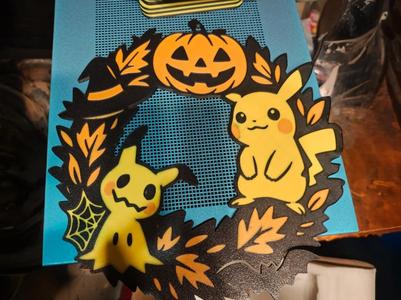 Pokemon Halloween Wreath