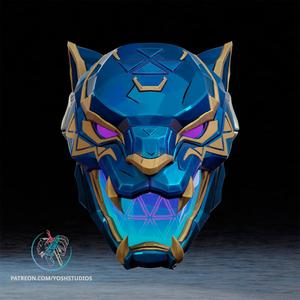 Black Panther Rivals Helmet 3D Printer STL File