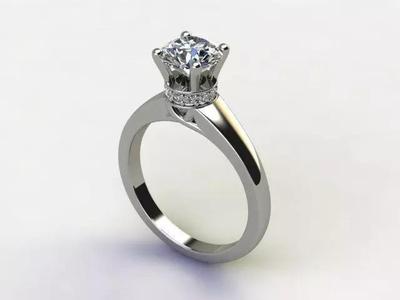 10083 engagement ring with princess cut diamond