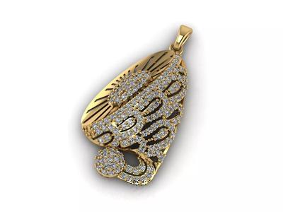 Women Pendant Ready STL 3DM Models Womens Necklace Lightweight