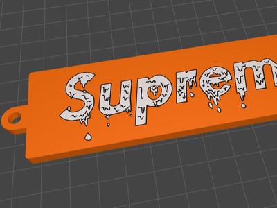 Halloween Supreme Keychain w Hook