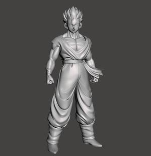 Son Gohan Adult blue gi 3D Model