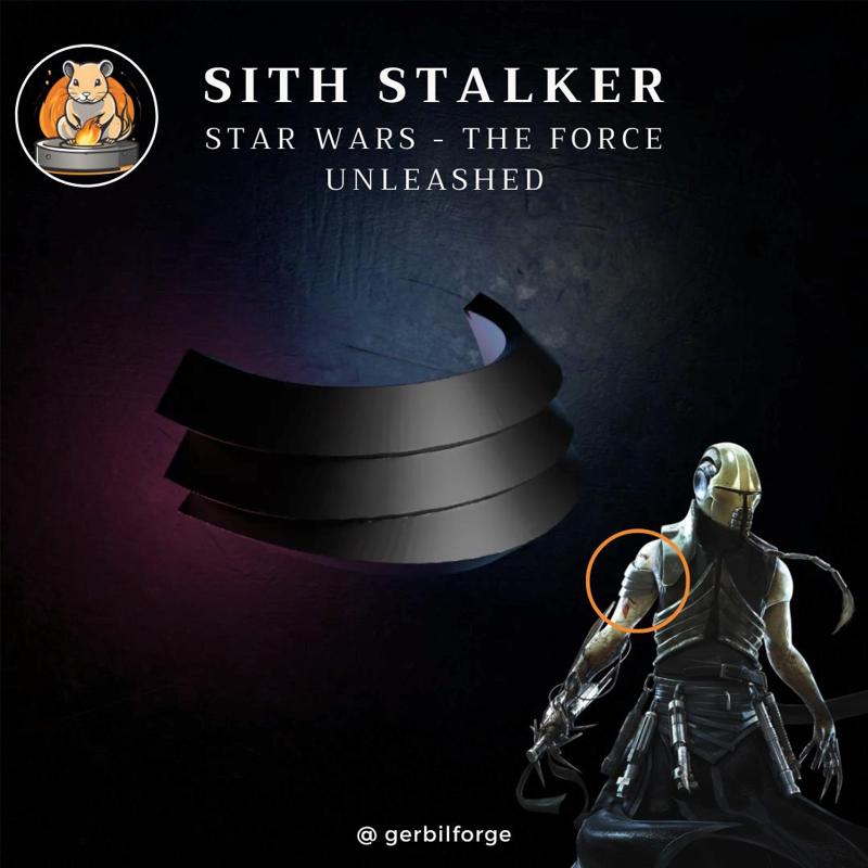 Sith Stalker / Star killer Upper Arm Armor - for Cosplay or Custom Figures