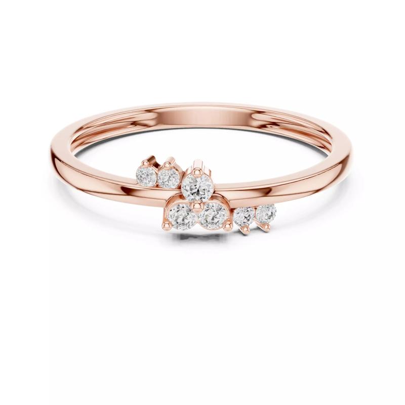 Small Round Diamond Engagement Wedding Ring 3DM STL Video