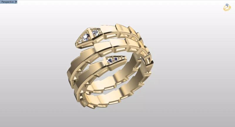 serpenti bvlgari snake ring