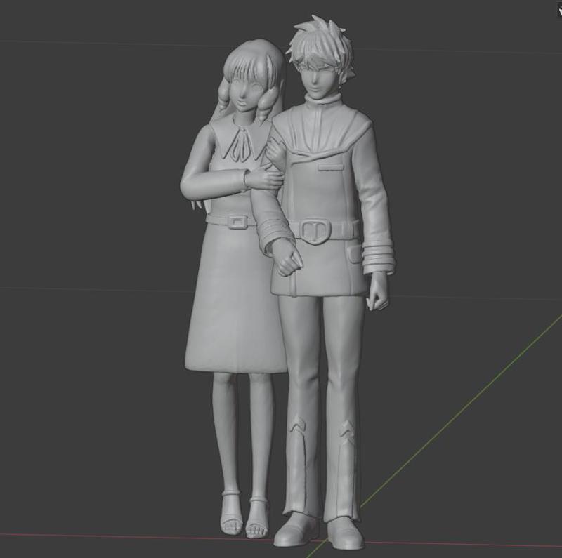 Hikaru SDF Uniform and Minmay Pink Dress