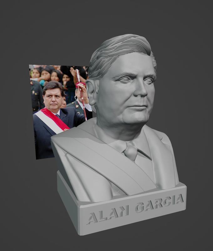 Alan García Busto former president of Peru