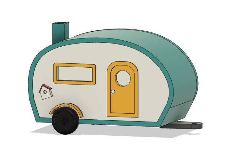 Wohnmobil Anhänger Vogelhaus