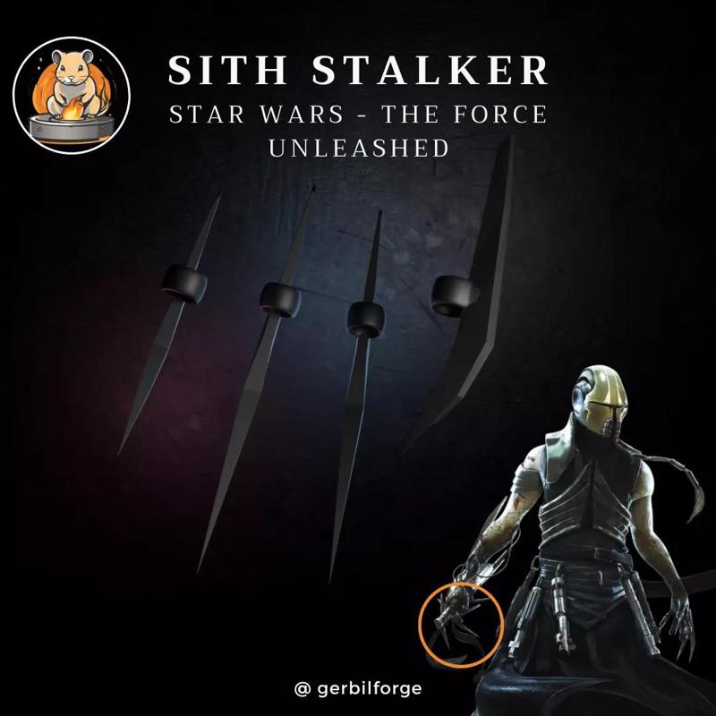 Sith Stalker Star Killer Spiked Rings for Cosplay or Figures