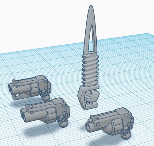Steampunky Space pistols 40k