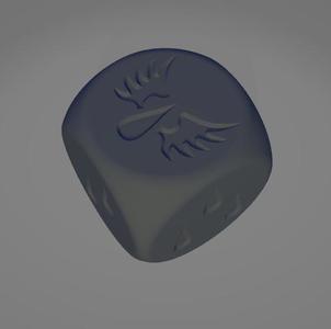BLOOD ANGELS SPACE MARINE DICE D6