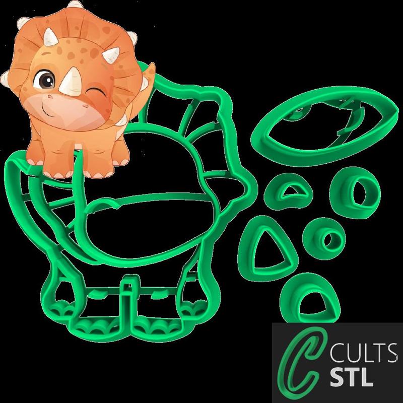 CORTADOR DINOSSAURO BABY 1 - 6cm