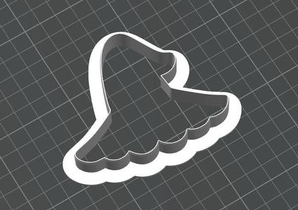 Wizard Hat Cookie Cutter STL – 3.5", 3.75", and 4" Sizes – Halloween & Magic Baking