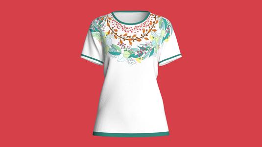 Ladies Print Tops V2  | Marvelous / Clo3d / obj / fbx